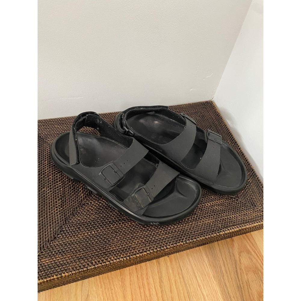 Birkenstock Tatacoa Men 46 Black Gorpcore Two Strap Slingback Sandals